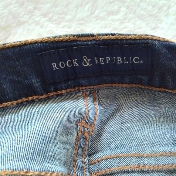 ROCK AND REPUBLIC JEANS Berlin Skinny Ripped size 4 NEW - Picture 5 of 14